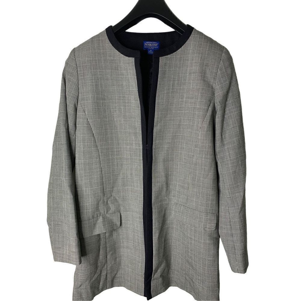 Pendleton vintage houndstooth jacket 100% virgin wool size 10
